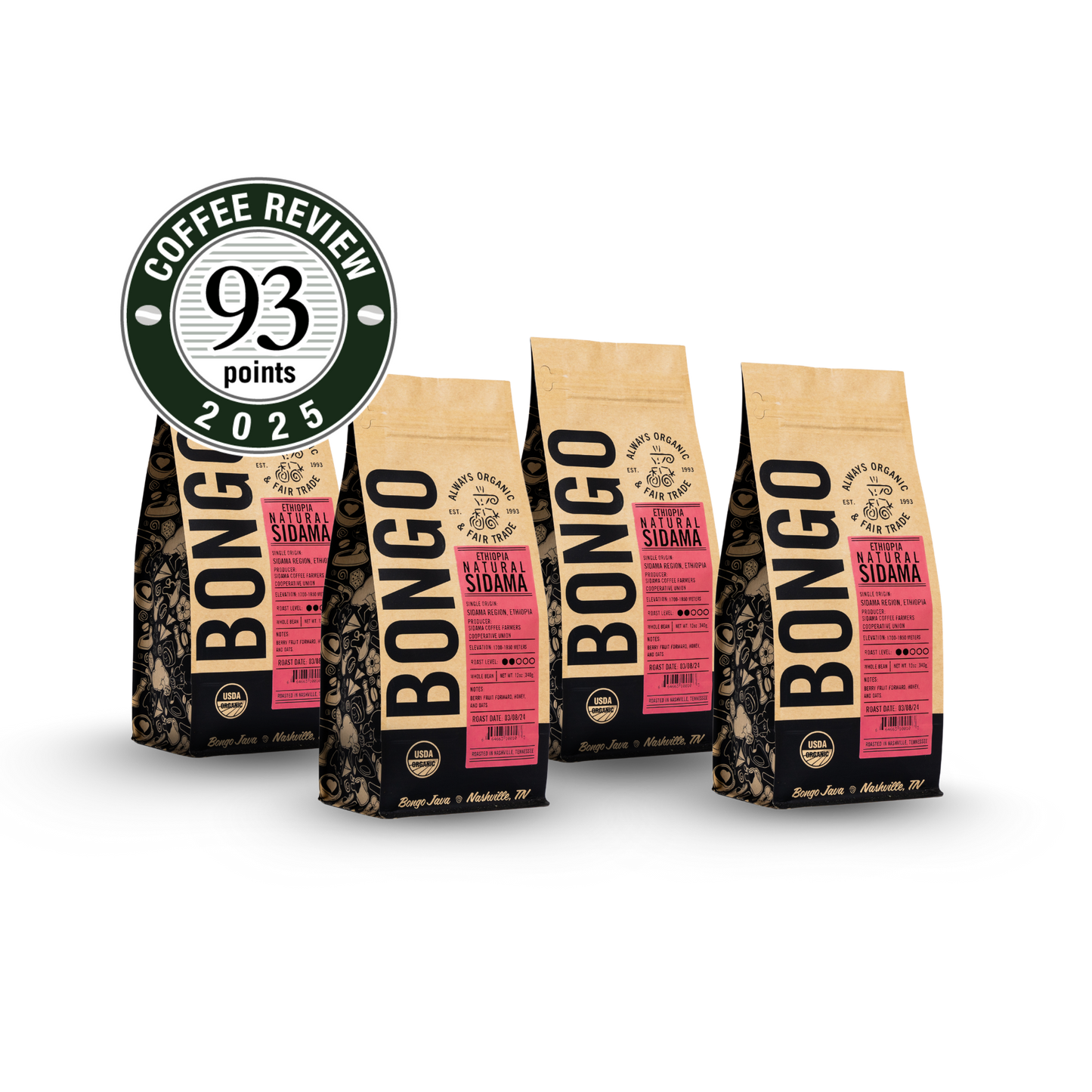 Natural Ethiopia Sidama 12oz- Office Subscription