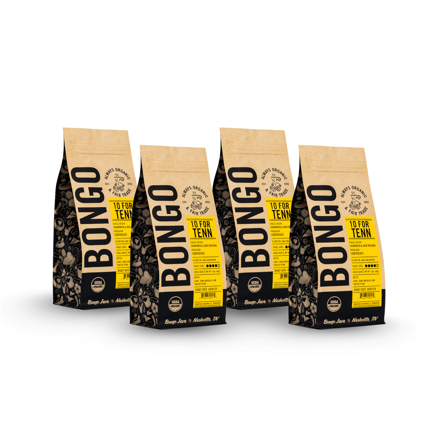 10 for Tenn 12oz - Office Subscription - Bongo Roasting Co.