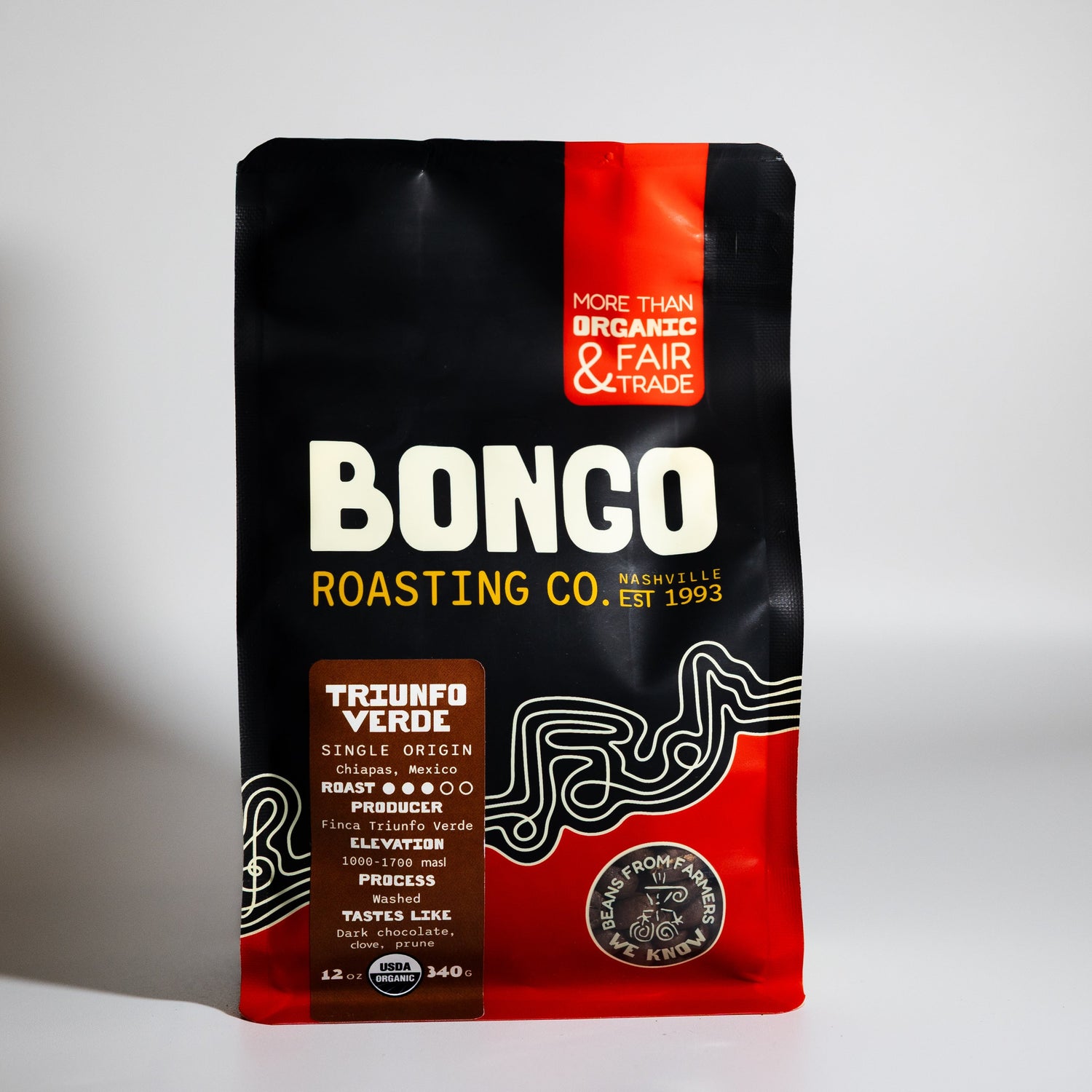 Bongo Roasting Co. coffee package on a white background
