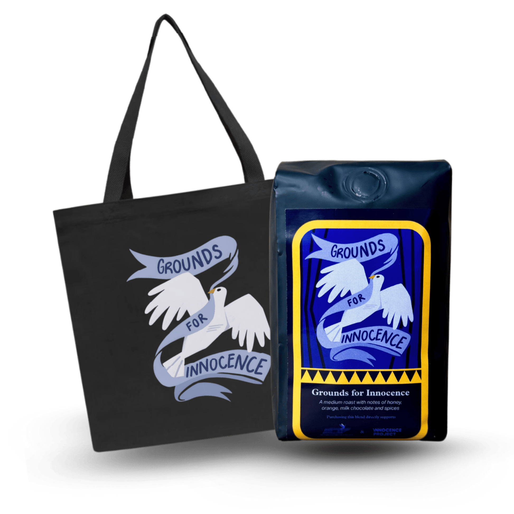 Grounds for Innocence Tote Set - Bongo Roasting Co.