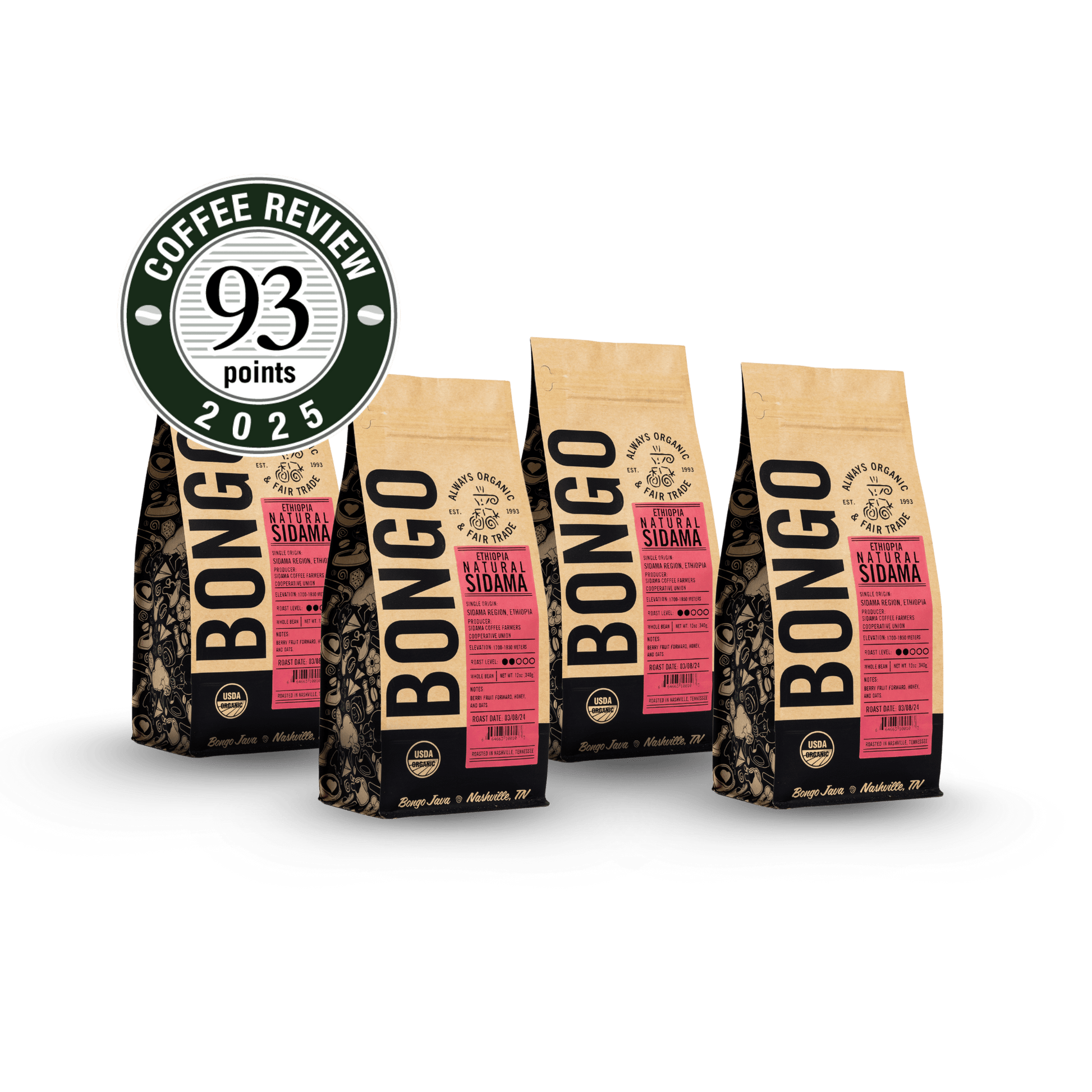 Natural Ethiopia Sidama 12oz - Office Subscription - Bongo Roasting Co.