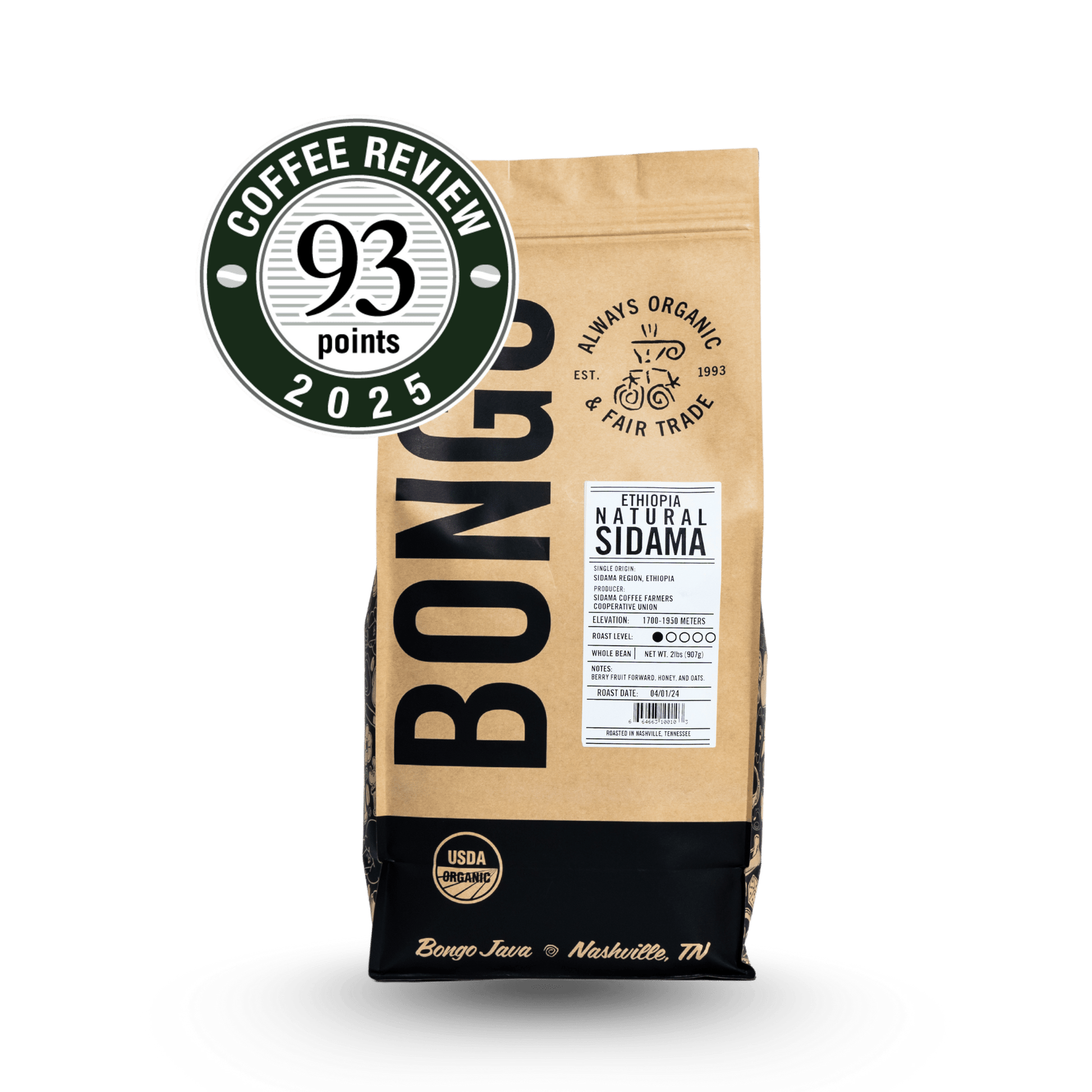 Natural Ethiopia Sidama 5 lb - Office Subscription - Bongo Roasting Co.